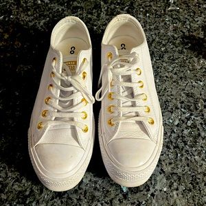 Converse old star  White Size  8 leather